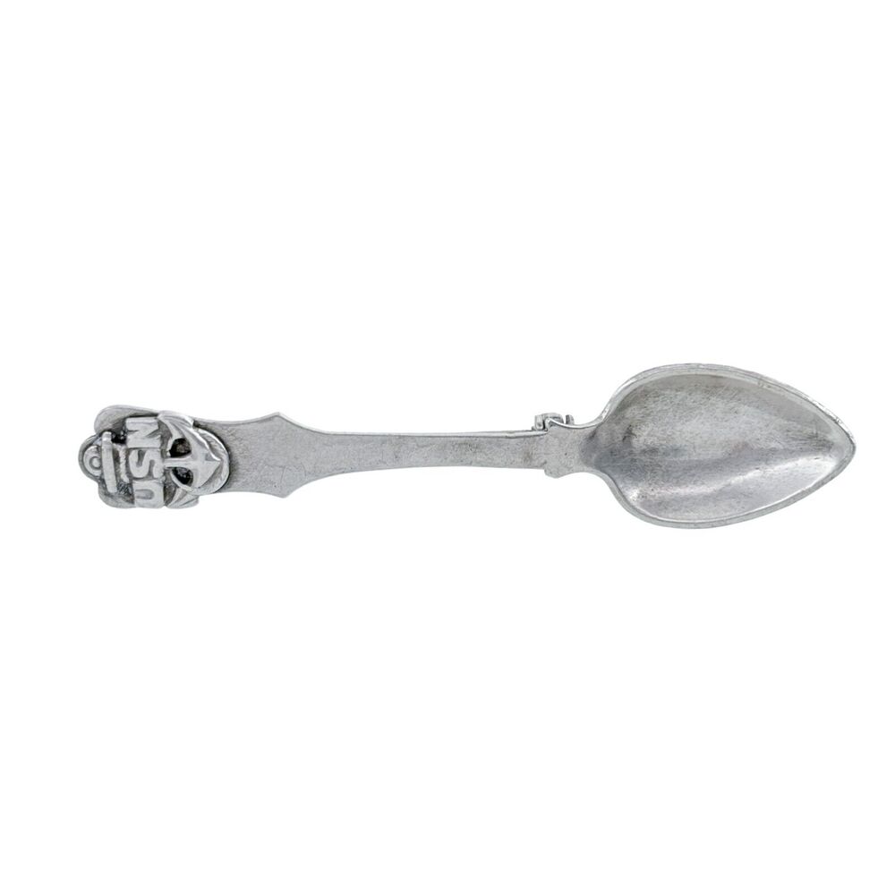 Vintage Sterling Silver 925 US Navy Souvenir Spoon Brooch